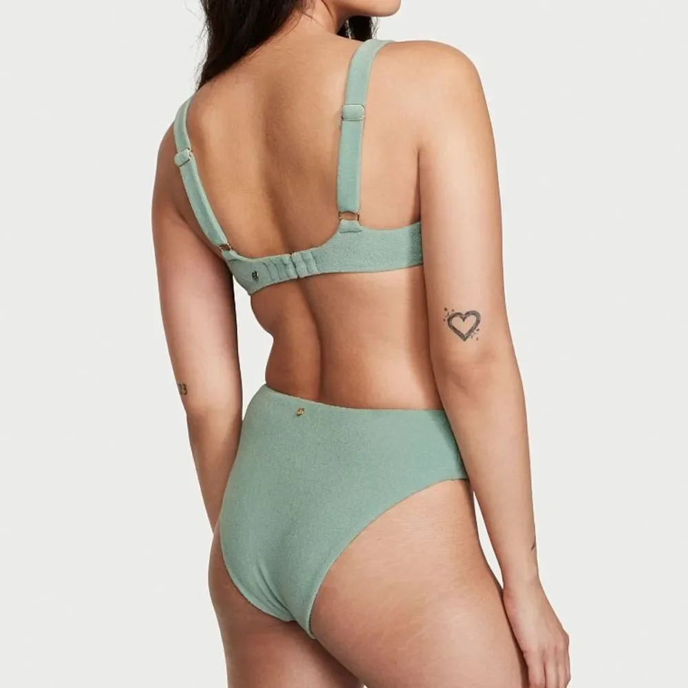Victorias Secret Set Wicked Push Up without padding terry Bikini Top & Bottom